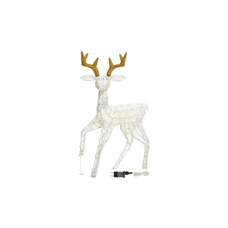 Jeune Renne lumineux 3D H85cm 160 LED - Image 3
